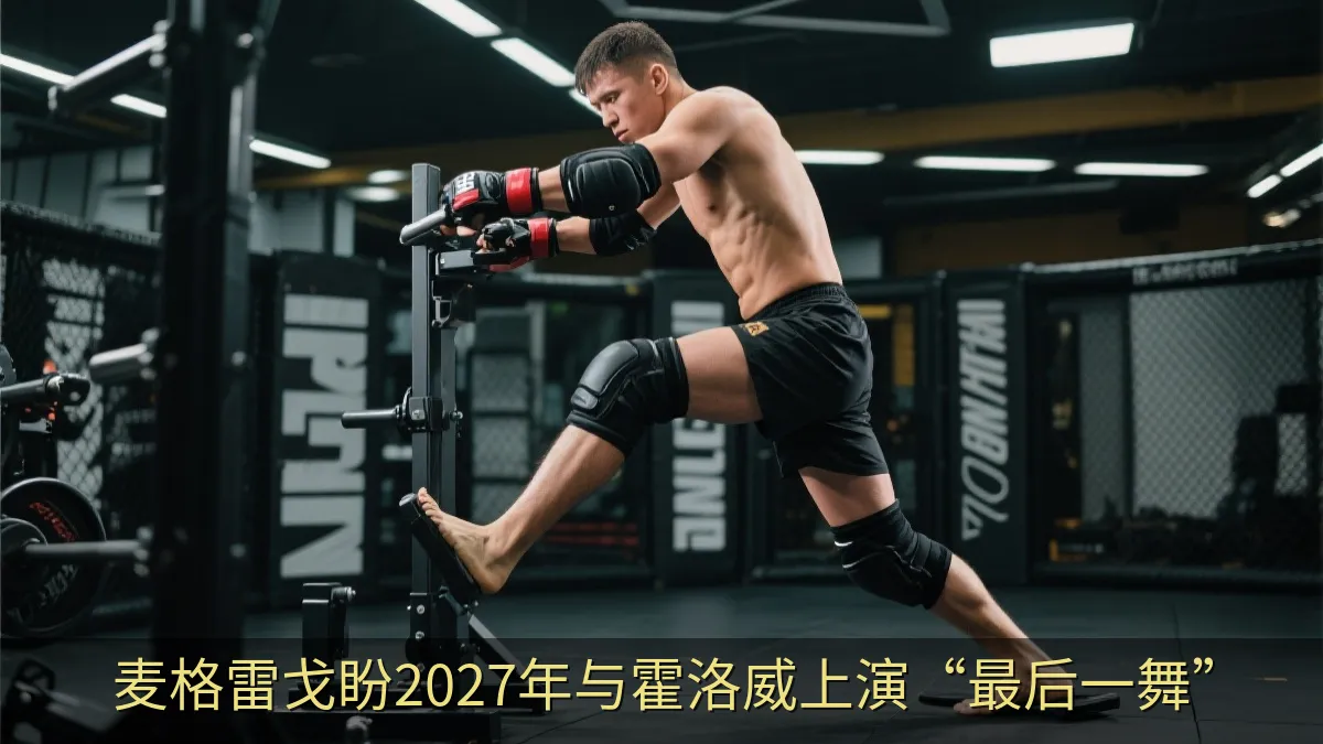 综合格斗选手接受膝部康复训练的场景